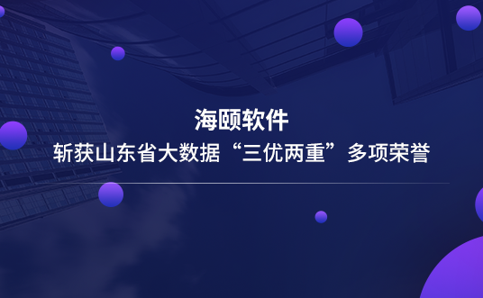 J9集团直营软件斩获山东省大数据“三优两沉”多项荣誉
